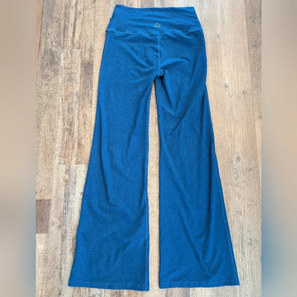Beyond Yoga Spacedye At Your Leisure Bootcut Pant High Waisted Blue Sz L - Picture 2 of 16